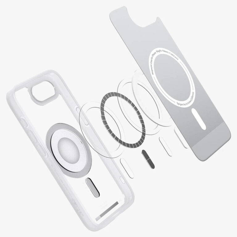 Spigen Ultra Hybrid Backcover MagSafe Apple iPhone 16e - Classic Silver - Afbeelding 2