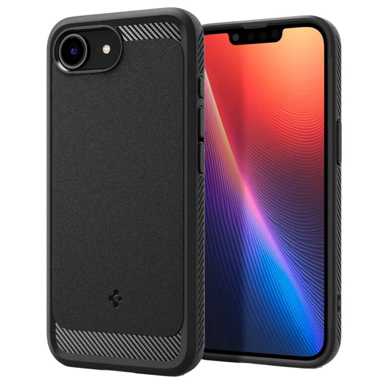 Spigen Rugged Armor Backcover MagSafe Apple iPhone 16e - Matte Black