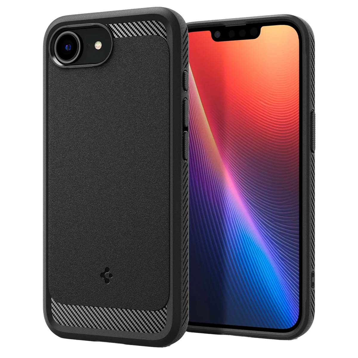 Spigen Rugged Armor Backcover MagSafe Apple iPhone 16e – Matte Black