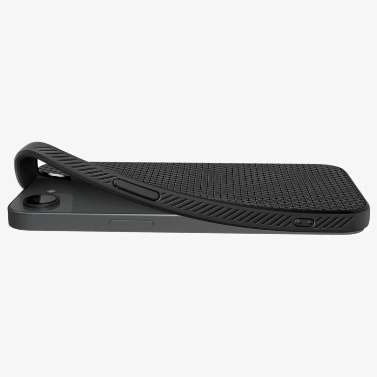 Spigen Liquid Air Backcover Apple iPhone 16e - Matte Black - Afbeelding 10