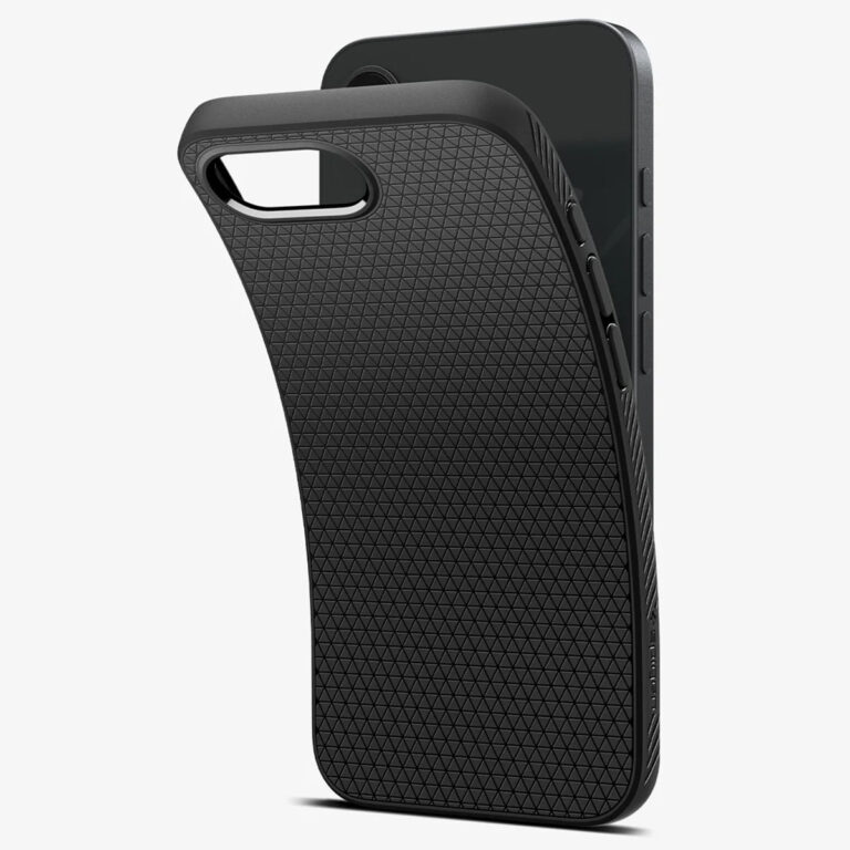 Spigen Liquid Air Backcover Apple iPhone 16e - Matte Black - Afbeelding 8