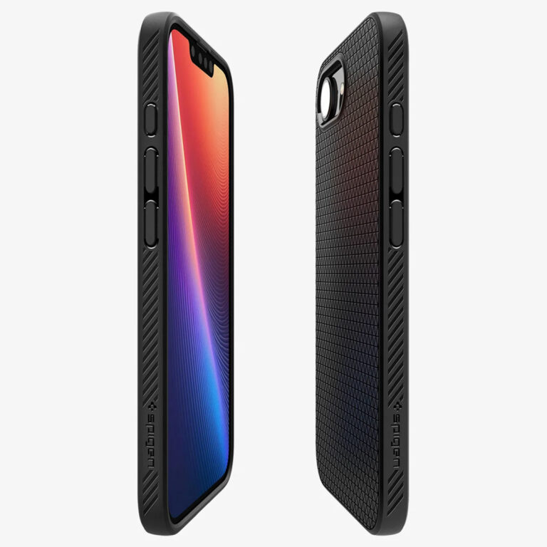 Spigen Liquid Air Backcover Apple iPhone 16e - Matte Black - Afbeelding 7