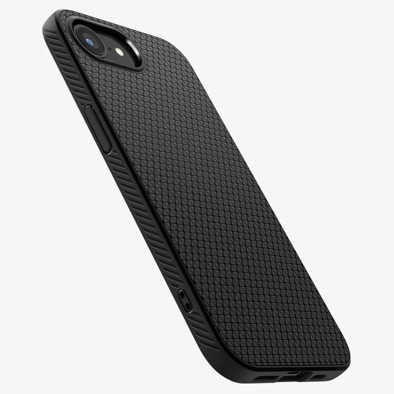 Spigen Liquid Air Backcover Apple iPhone 16e - Matte Black - Afbeelding 4