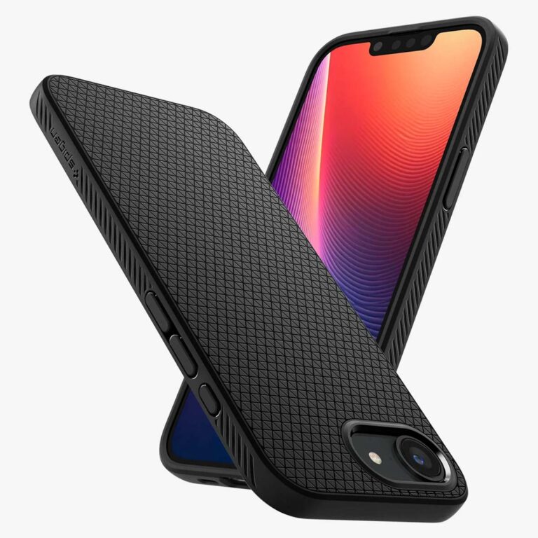 Spigen Liquid Air Backcover Apple iPhone 16e - Matte Black - Afbeelding 3