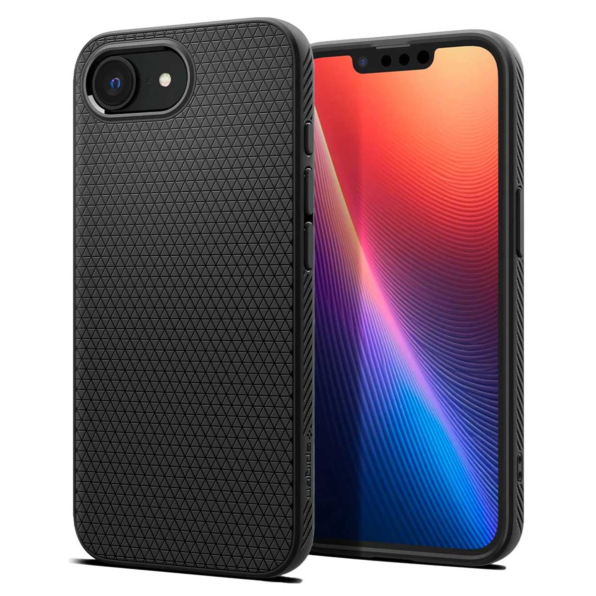 Spigen Liquid Air Backcover Apple iPhone 16e – Matte Black