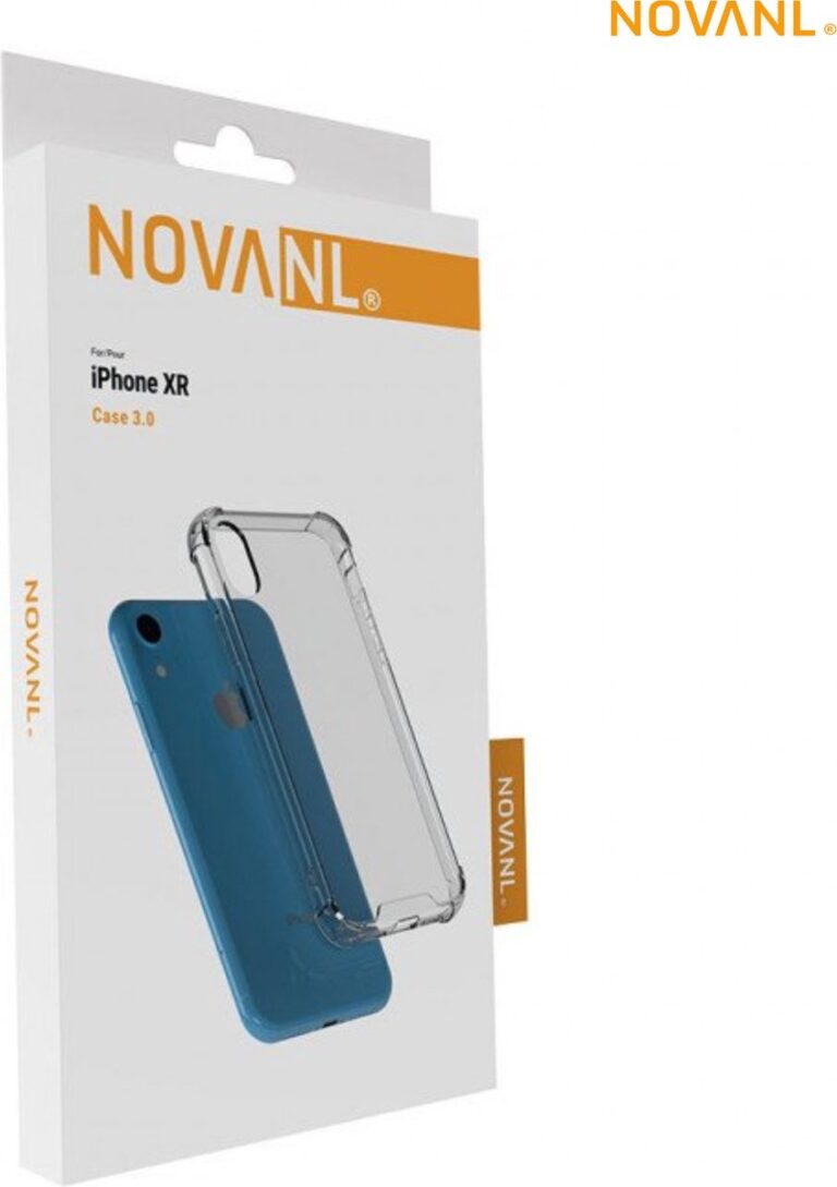 NovaNL Case 3.0 iPhone XR transparant hard/zacht silicone - Image 2