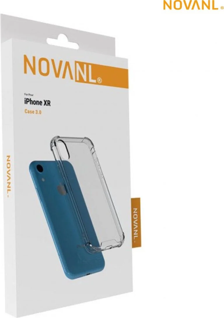 NovaNL Case 3.0 iPhone XR transparant hard/zacht silicone - Image 2