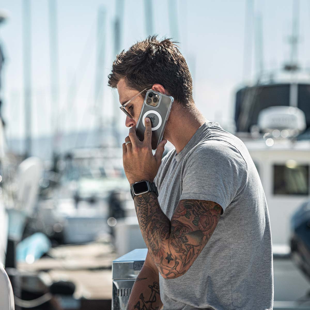 UAG Plyo Backcover MagSafe Apple iPhone 15 Pro Max - Ice Clear - Afbeelding 6