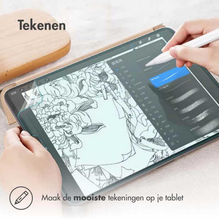 Accezz Paper Feel Screenprotector Samsung Galaxy Tab S10 Plus / Tab S9 FE Plus / Tab S9 Plus / S8 Plus / S7 Plus / Tab S7 FE 5G - Afbeelding 7