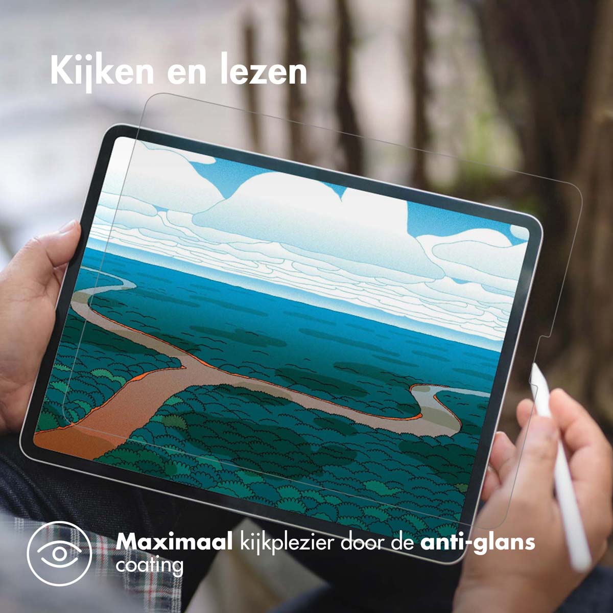 Accezz Paper Feel Screen Protector Apple iPad 9 (2021) 10.2 inch / iPad 8 (2020) 10.2 inch / iPad 7 (2019) 10.2 inch - Afbeelding 3