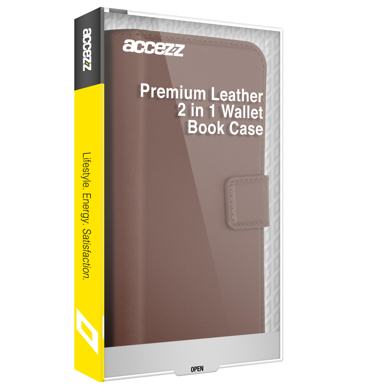 Accezz Premium Leather 2 in 1 Wallet Bookcase Samsung Galaxy A35 – Bruin