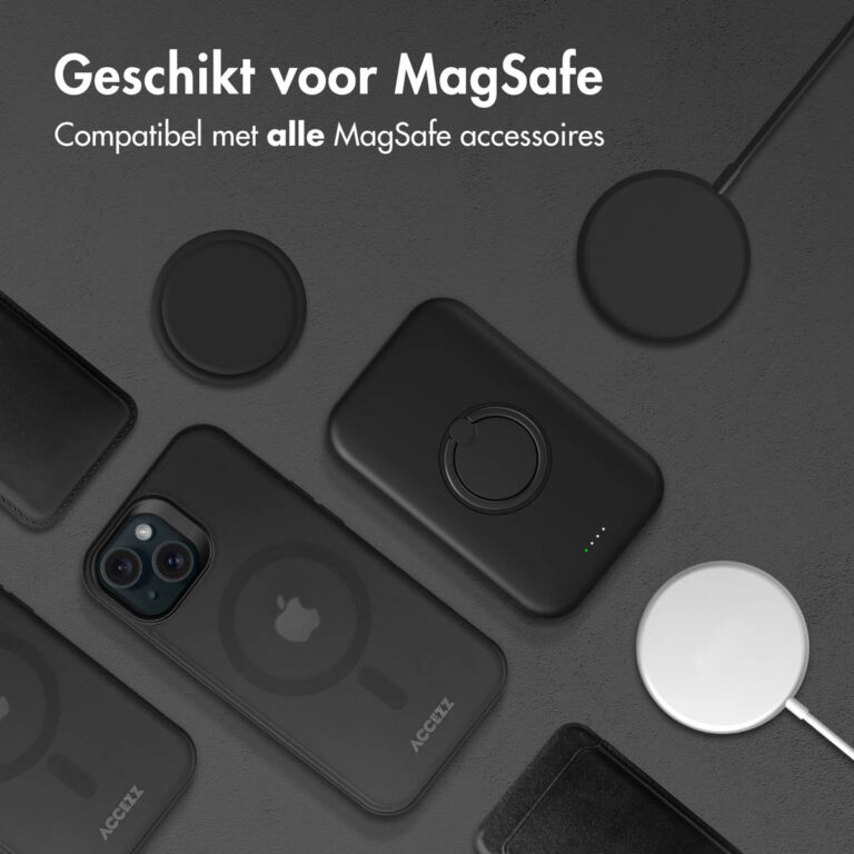Accezz Rugged Frosted MagSafe Backcover Samsung Galaxy A36 / A56 - Zwart - Afbeelding 5