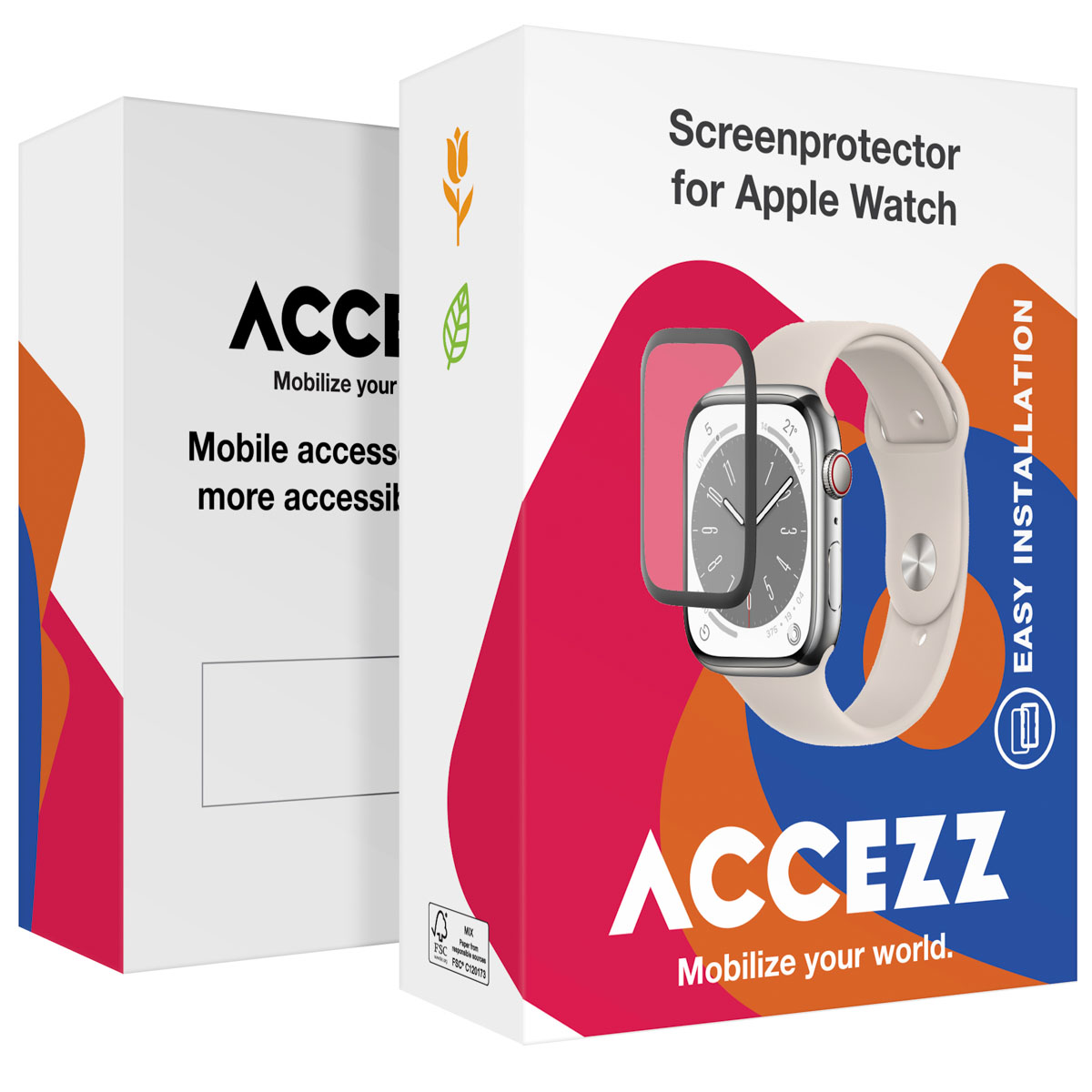 Accezz Screenprotector met applicator Apple Watch Series 10 – 42 mm