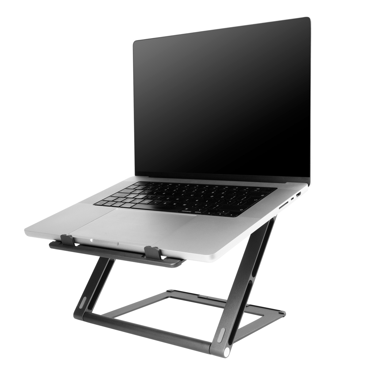 Accezz Origami Laptop Stand – Laptop standaard – Verstelbaar en opvouwbaar – Universeel – Donkergrijs