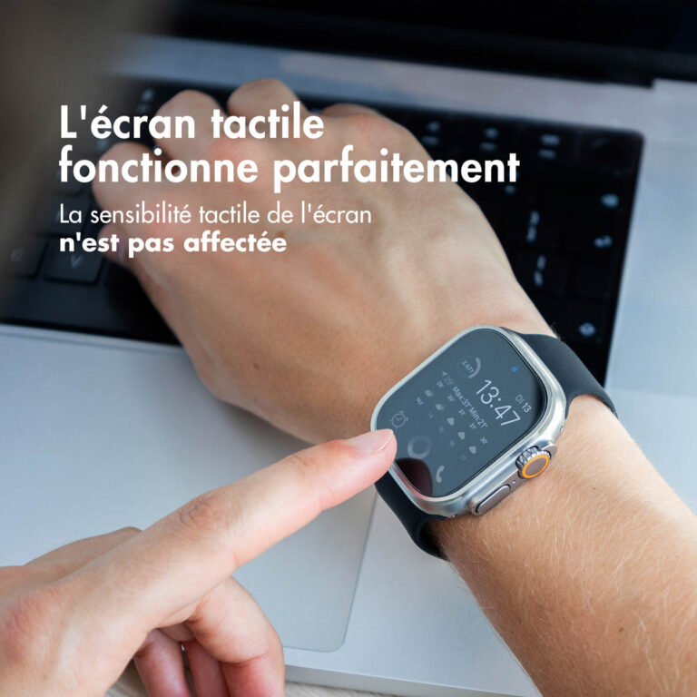 Accezz Gehard glas screenprotector met applicator Apple Watch Ultra (2) - 49 mm - Afbeelding 7