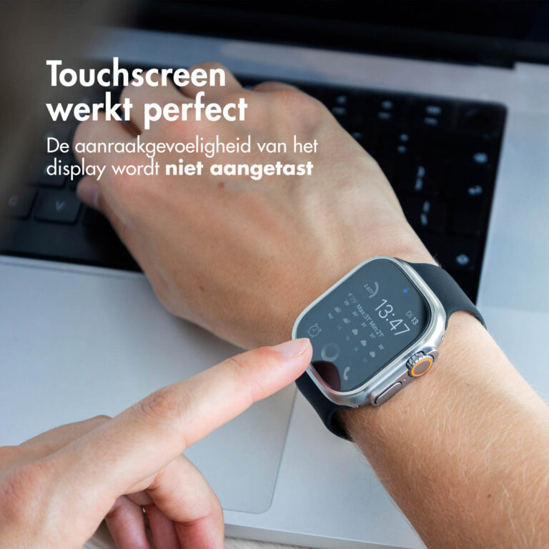 Accezz Gehard glas screenprotector met applicator Apple Watch Ultra (2) - 49 mm - Afbeelding 3