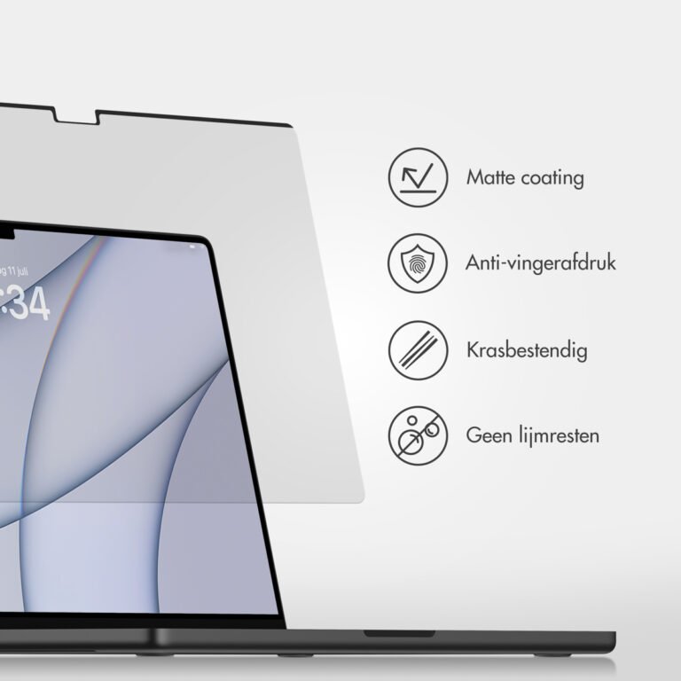 Accezz Magnetische Screenprotector MacBook Air 13 inch (2018 - 2020) / Pro 13 inch (2018 - 2022) - A1932 / A2179 / A2337 - Afbeelding 9