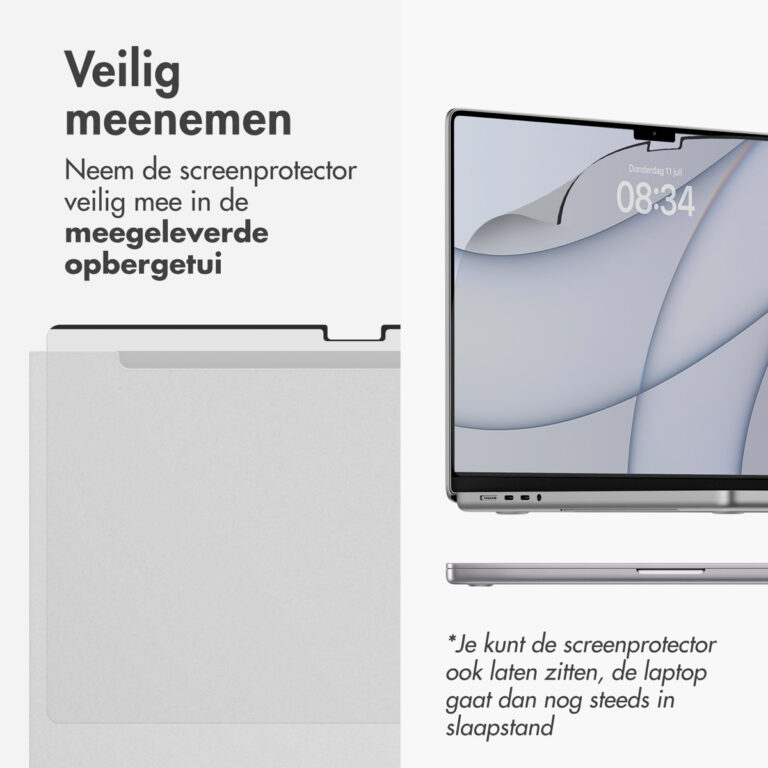 Accezz Magnetische Screenprotector MacBook Air 13 inch (2018 - 2020) / Pro 13 inch (2018 - 2022) - A1932 / A2179 / A2337 - Afbeelding 8