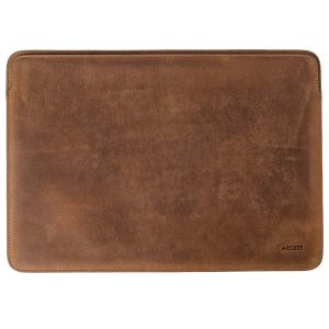 Accezz Leather Laptop hoes Apple MacBook 16 inch - Laptopsleeve - Cognac