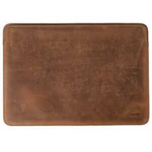 Accezz Leather Laptop hoes MacBook 16 inch - Laptopsleeve - Cognac