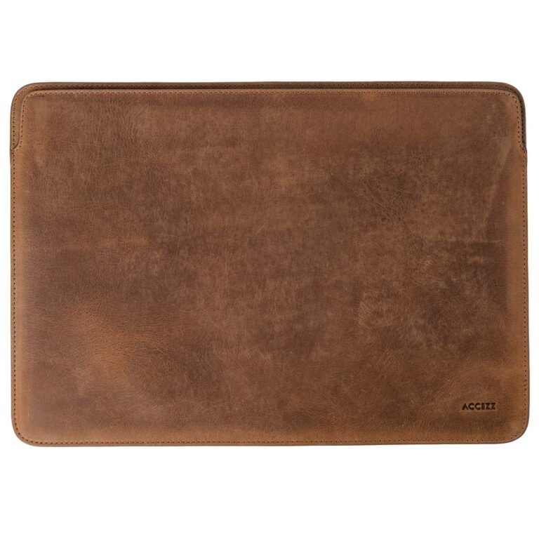 Accezz Leather Laptop hoes MacBook 13 inch - Laptopsleeve - Cognac - Afbeelding 7