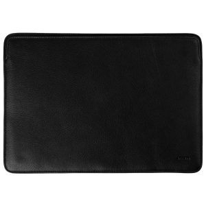 Accezz Leather Laptop hoes Apple MacBook 14 inch - Laptopsleeve - Zwart