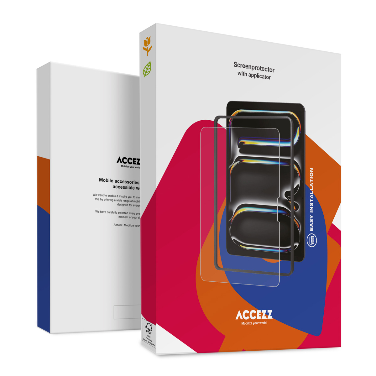 Accezz Glass screenprotector + Applicator Apple iPad Pro 13 (2025) M5 / (2024) M4 - Afbeelding 9