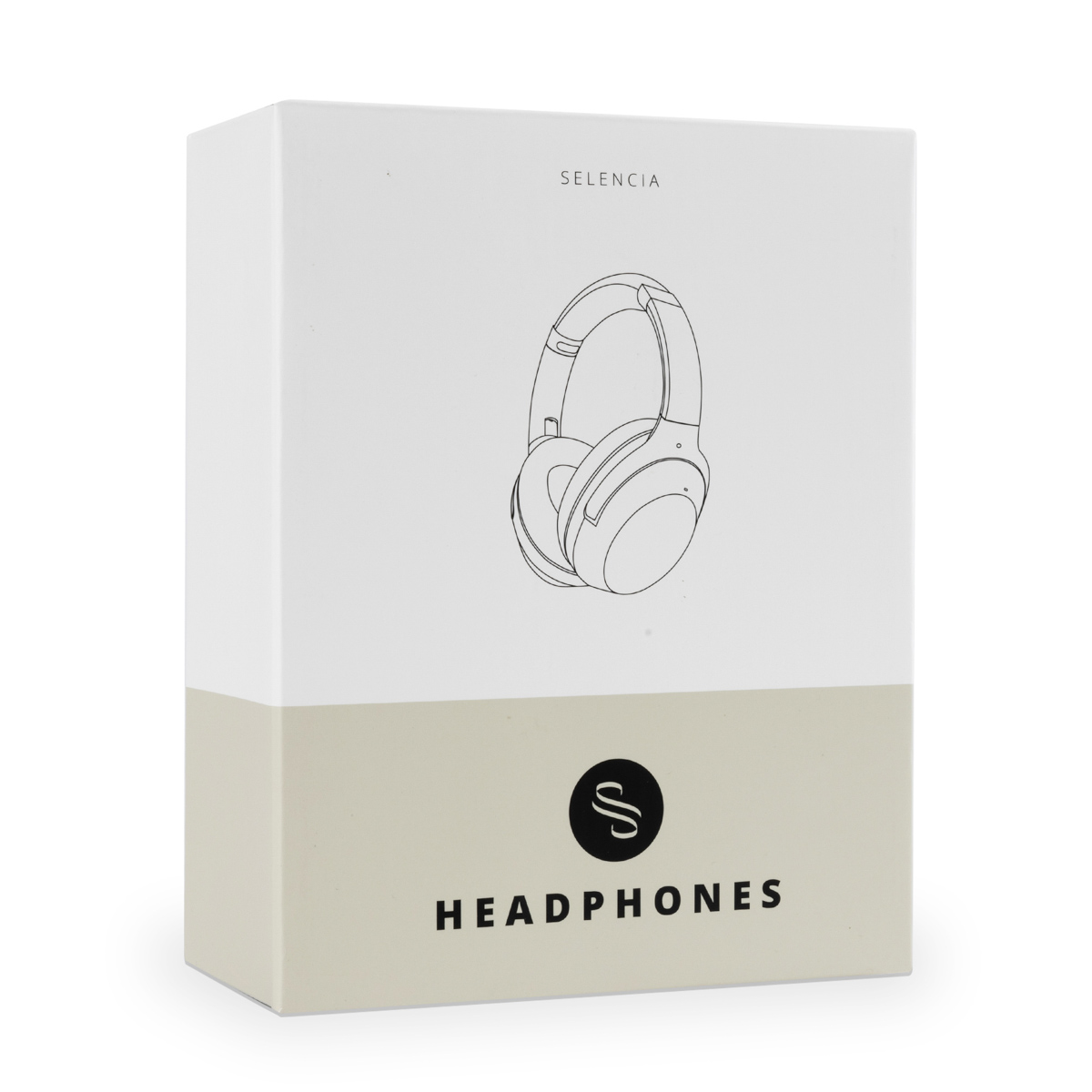 Selencia Urban Play Draadloze Koptelefoon – Active Noise Cancelling (ANC) – Met Opbergcase – Midnight Black
