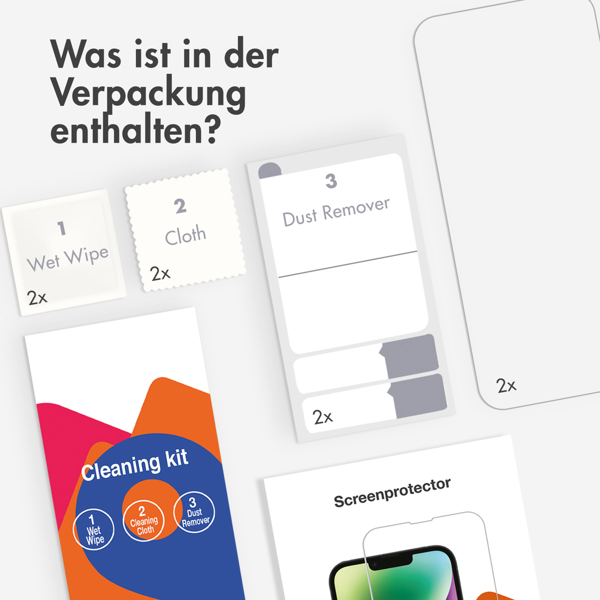 Accezz Gehard Glas Screenprotector 2-pack Google Pixel 8 - Afbeelding 3