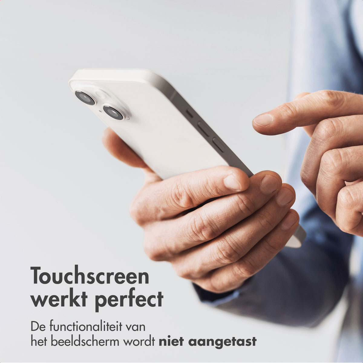 Accezz Gehard Glas Screenprotector + Applicator Apple iPhone 15 Pro - Afbeelding 3