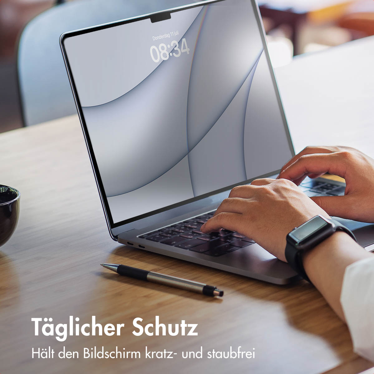 Accezz Gehard Glas Screenprotector Apple MacBook Pro 16 inch (2021 / 2023 M3 chip / 2024 M4 chip) - Afbeelding 4