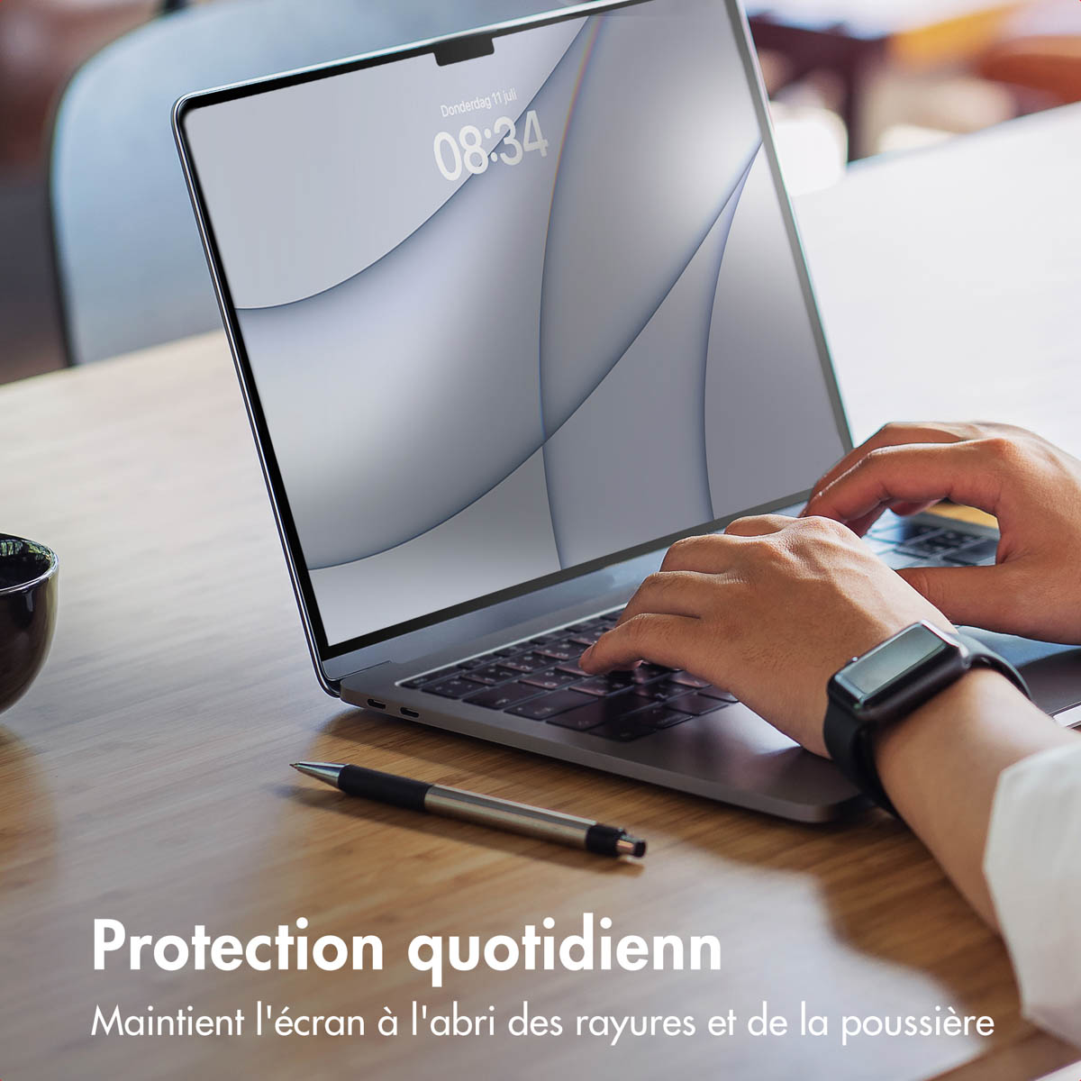 Accezz Gehard Glas Screenprotector Apple MacBook Air 13 inch (2018-2020) - Afbeelding 3