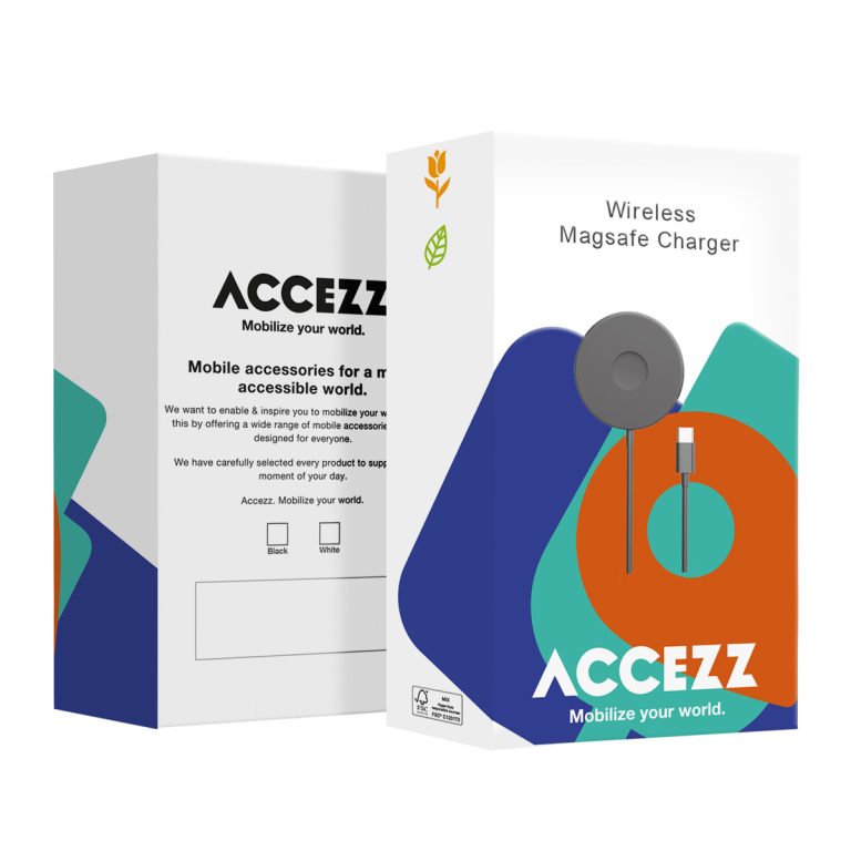 Accezz Wireless Charger USB-C - MagSafe en Qi2 Draadloze Oplader - 1 meter - Zwart - Afbeelding 2