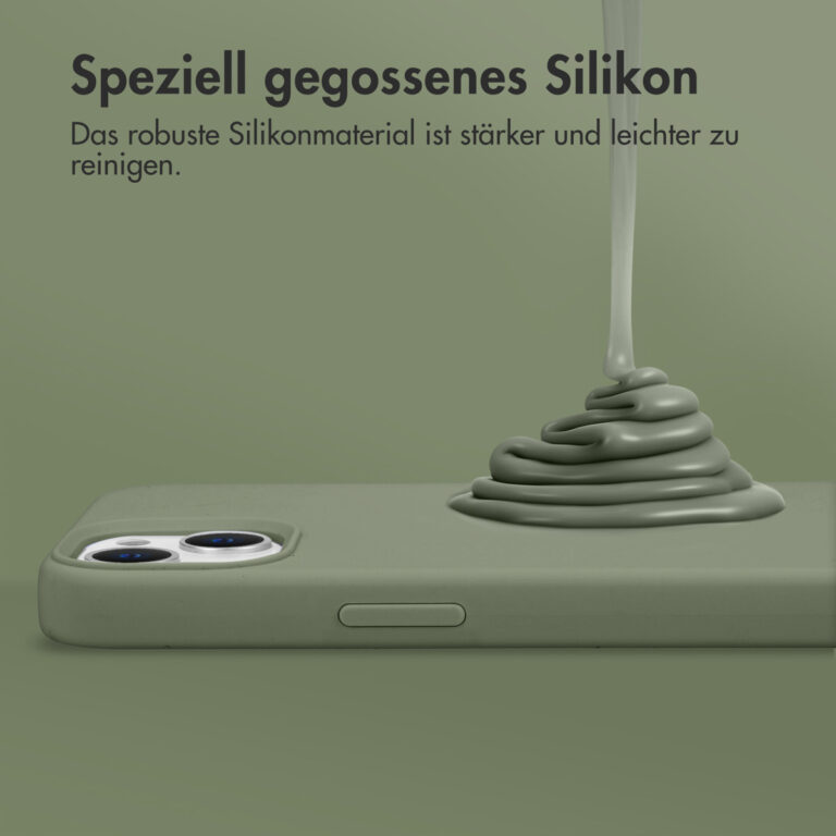 Accezz Liquid Silicone Backcover met MagSafe Apple iPhone 11 - Cooper Green - Afbeelding 8