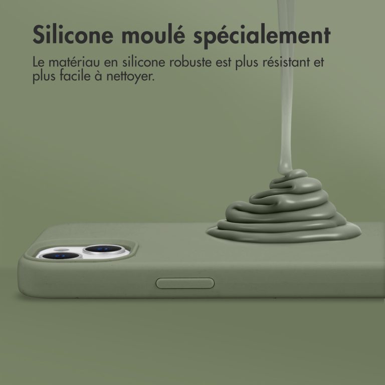 Accezz Liquid Silicone Backcover met MagSafe Samsung Galaxy Z Flip 5 - Cooper Green - Afbeelding 6