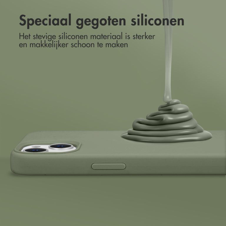 Accezz Liquid Silicone Backcover met MagSafe Samsung Galaxy Z Flip 5 - Cooper Green - Afbeelding 4