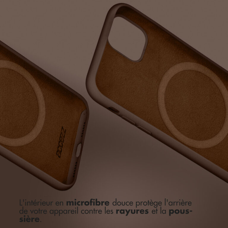 Accezz Liquid Silicone Backcover met MagSafe Apple iPhone 16e - New Tea Brown - Afbeelding 7