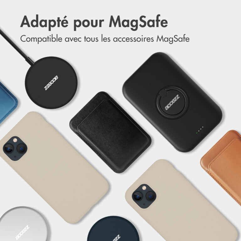 Accezz Liquid Silicone Backcover met MagSafe Apple iPhone 16e - Stone - Afbeelding 5