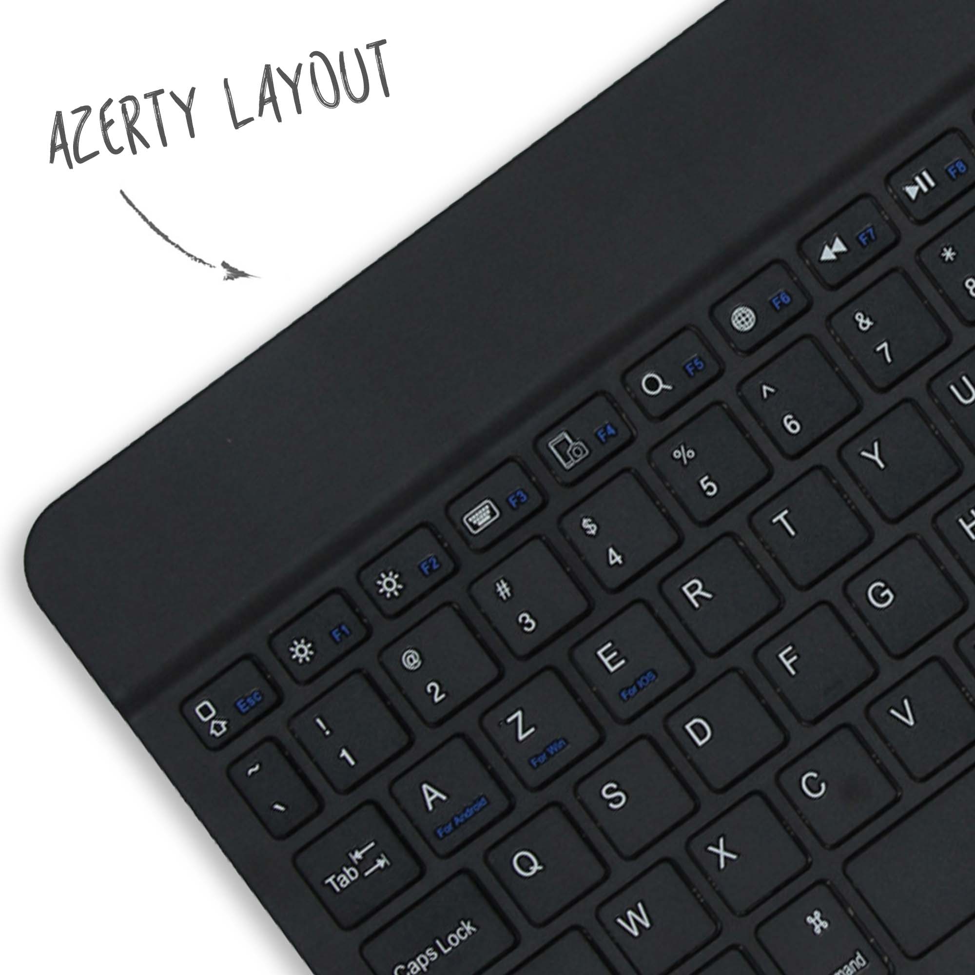 Accezz AZERTY Bluetooth Keyboard Bookcase iPad Air 13 inch (2025) M3 / (2024) M2 - Zwart - Afbeelding 7