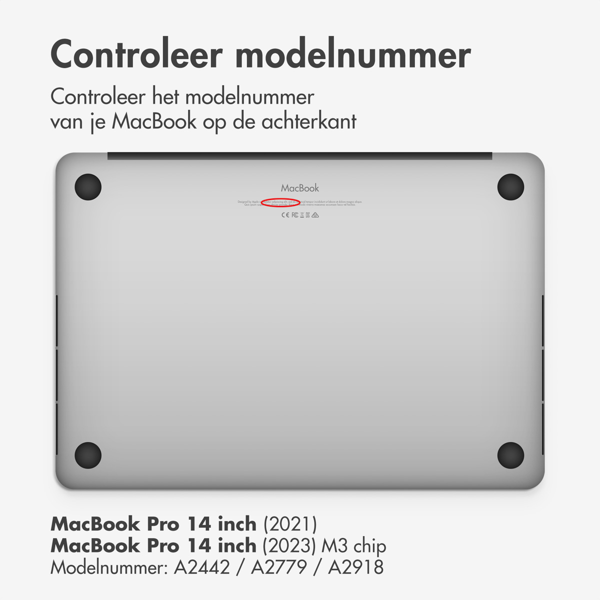 Accezz Magnetische Screenprotector MacBook Pro 14 inch (2021) / Pro 14 inch (2023) M3 chip – A2442 / A2779 / A2918 / A2992