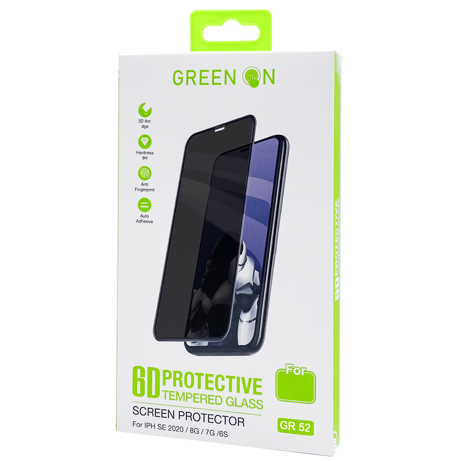 Green On 3D Privay Screenprotector iPhone 12 / iPhone 12 Pro