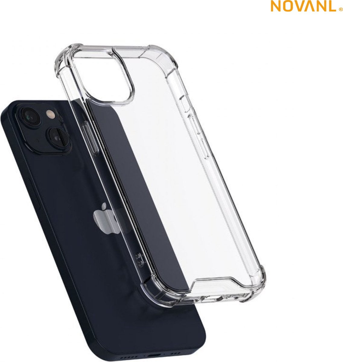 NovaNL Case 3.0 iPhone 12 Mini transparant hard/zacht silicone