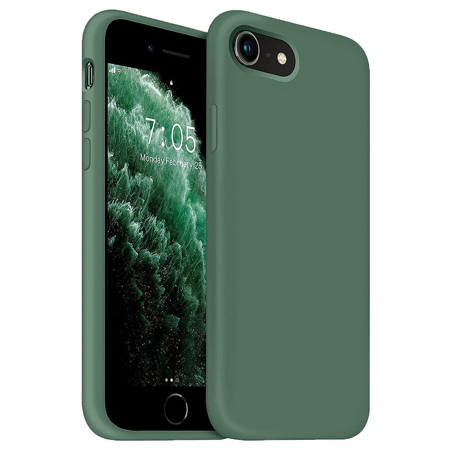iphone 8 / SE 2020 / SE 2022 donker groen telefoonhoesje