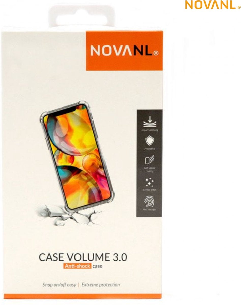 NovaNL Case 3.0 iPhone XS Max transparant hard/zacht silicone