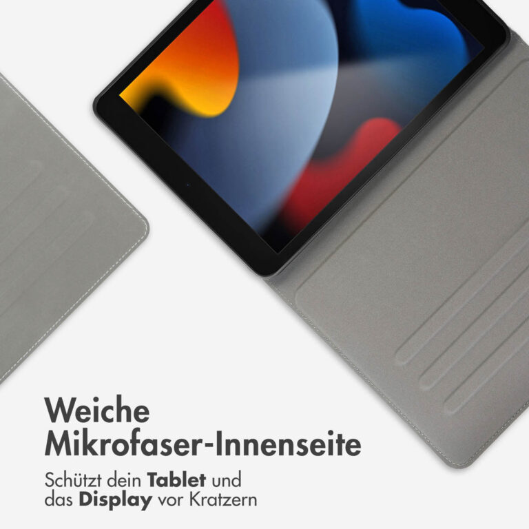 Accezz Classic Tablet Case Apple iPad 9 (2021) 10.2 inch / iPad 8 (2020) 10.2 inch / iPad 7 (2019) 10.2 inch - Greige - Afbeelding 6