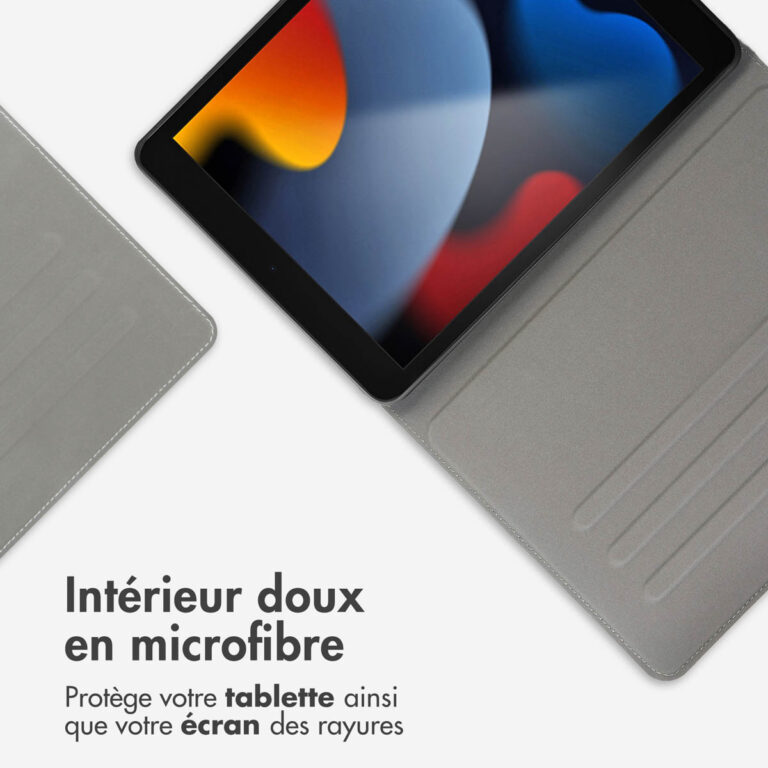Accezz Classic Tablet Case Apple iPad 9 (2021) 10.2 inch / iPad 8 (2020) 10.2 inch / iPad 7 (2019) 10.2 inch - Greige - Afbeelding 5
