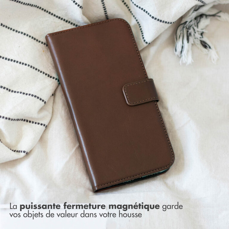 Selencia Echt Leren Bookcase Samsung Galaxy S21 FE - Bruin - Afbeelding 9