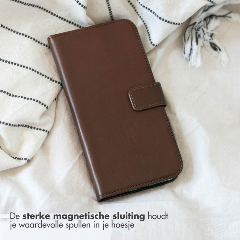 Selencia Echt Leren Bookcase Samsung Galaxy S22 - Bruin - Afbeelding 8