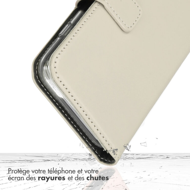 Selencia Echt Lederen Bookcase Samsung Galaxy A13 (5G) / A04s - Greige - Afbeelding 10