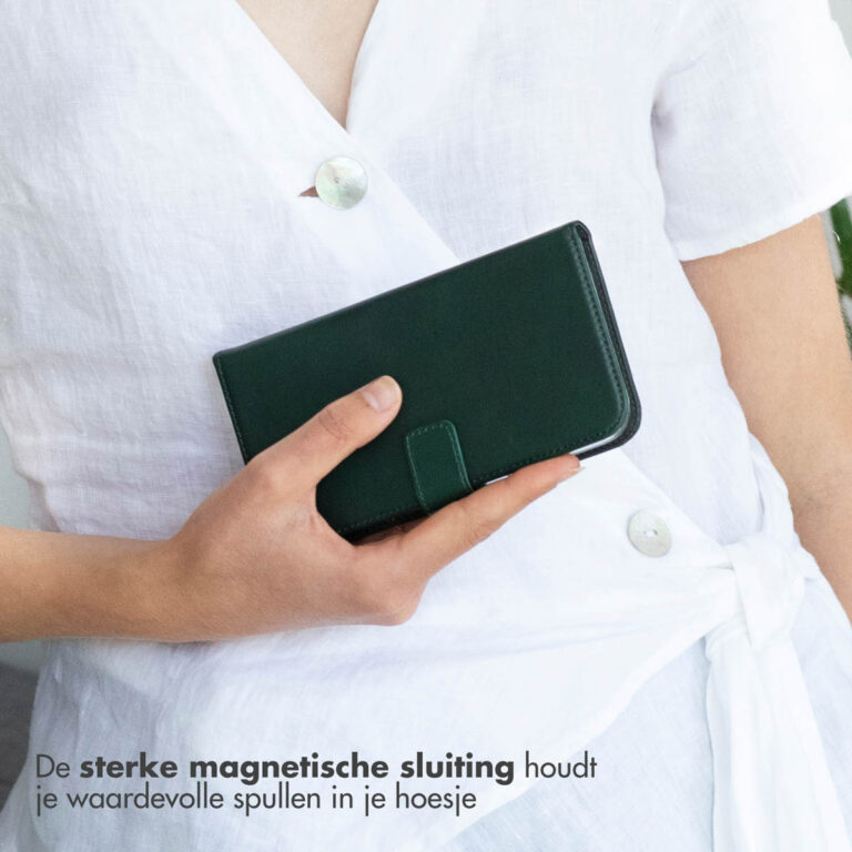 Selencia Echt Lederen Bookcase Samsung Galaxy A32 (5G) - Groen - Afbeelding 6